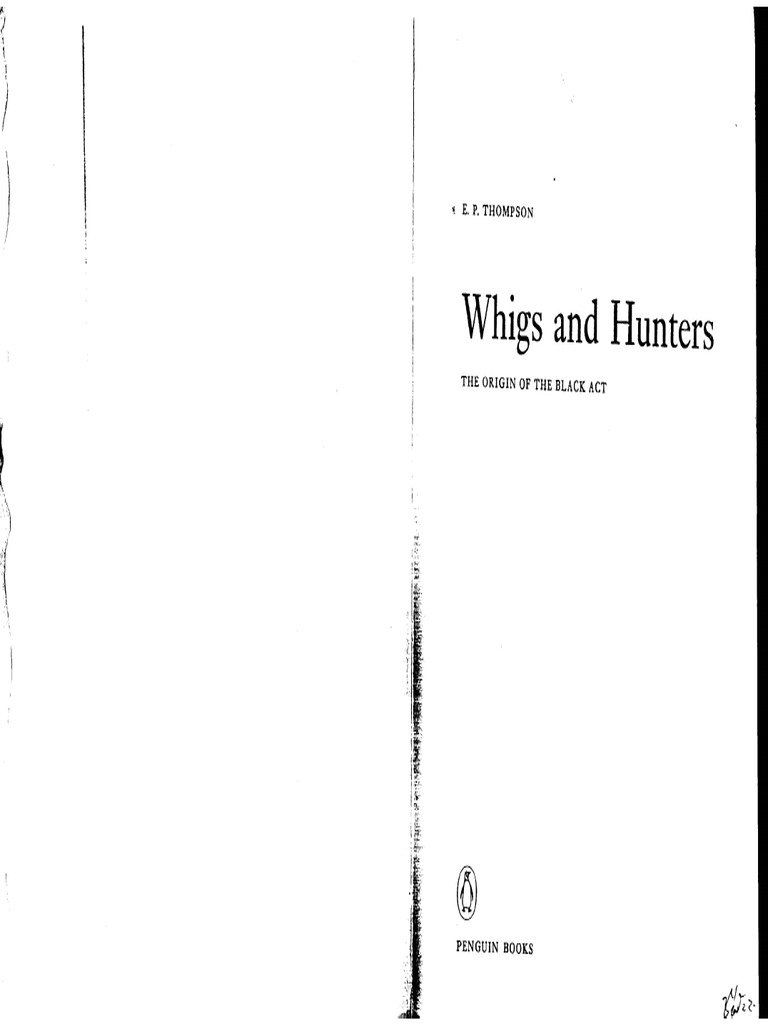 Whigs and hunters pdf gratuit