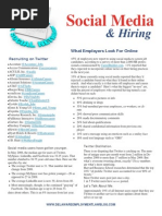 Download Social Media for Employers Presentation Handout by Molly DiBianca SN22515105 doc pdf