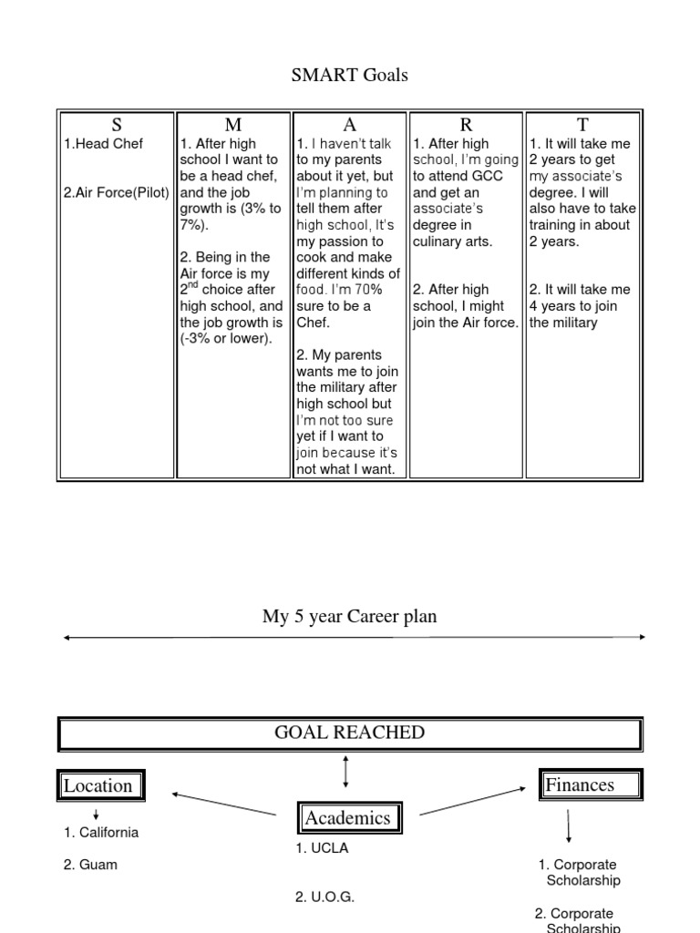 Air Force Career Goals Overview | PDF | Cooking | Foods
