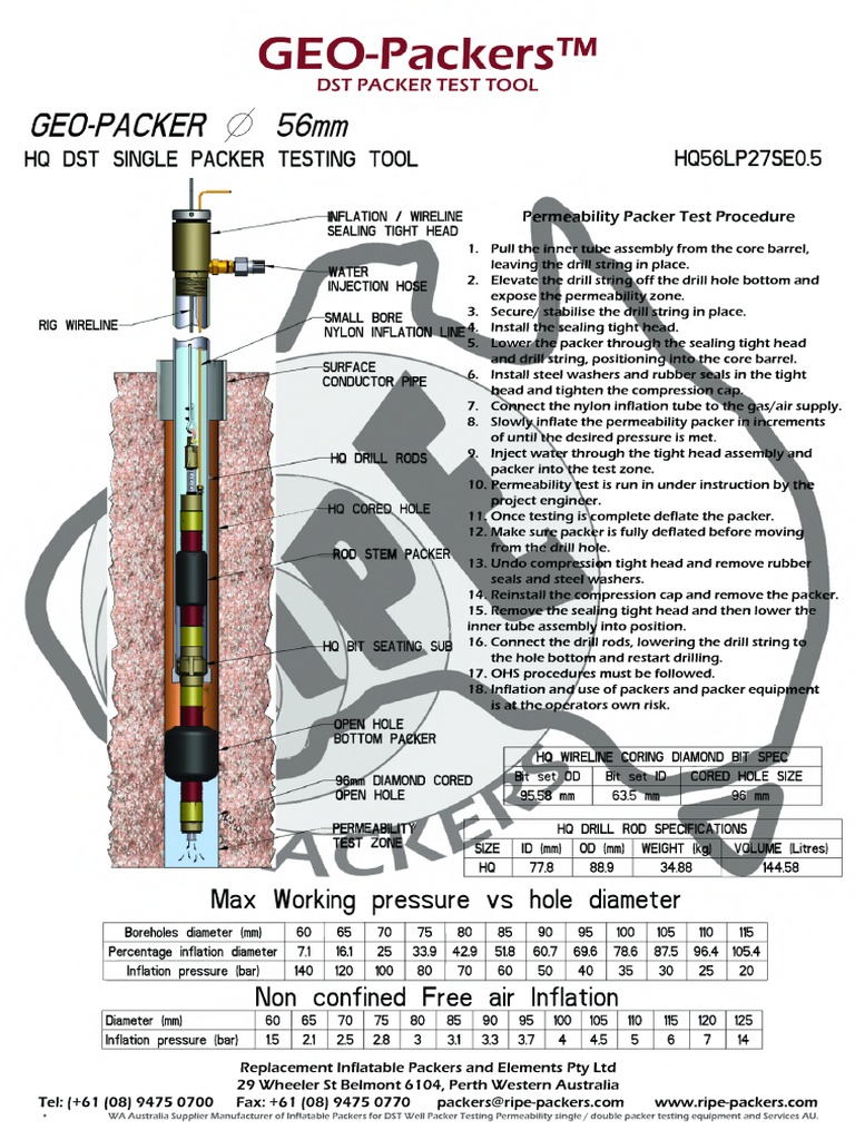 56 DST Packer Test Tool | PDF | Industrial Processes | Geotechnical ...