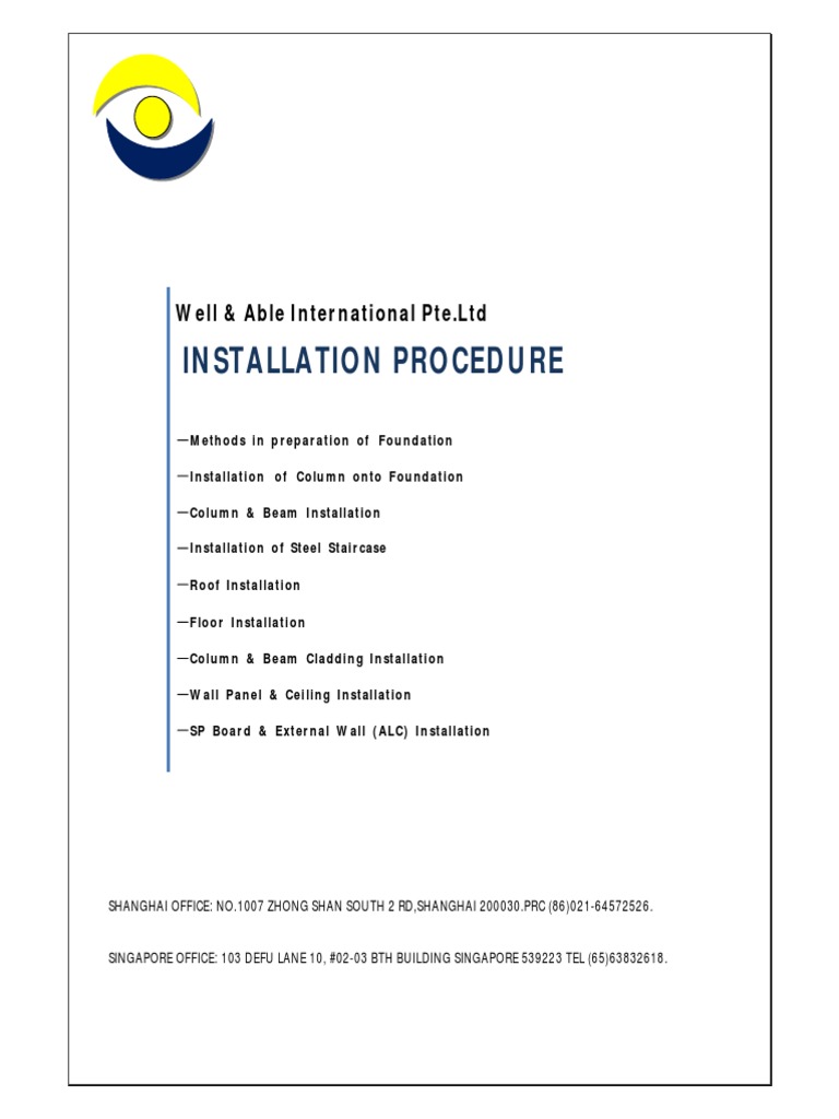Construction Installation Guide | PDF | Framing (Construction) | Screw