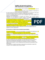 El Equilibrio Del Mercado de Bienes