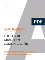 Libro Blanco Títulos en Comunicación