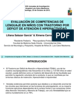 Evaluación de Competencias de Lenguaje en Niños Con Trastorno Por Déficit de Atención e Hiperactividad