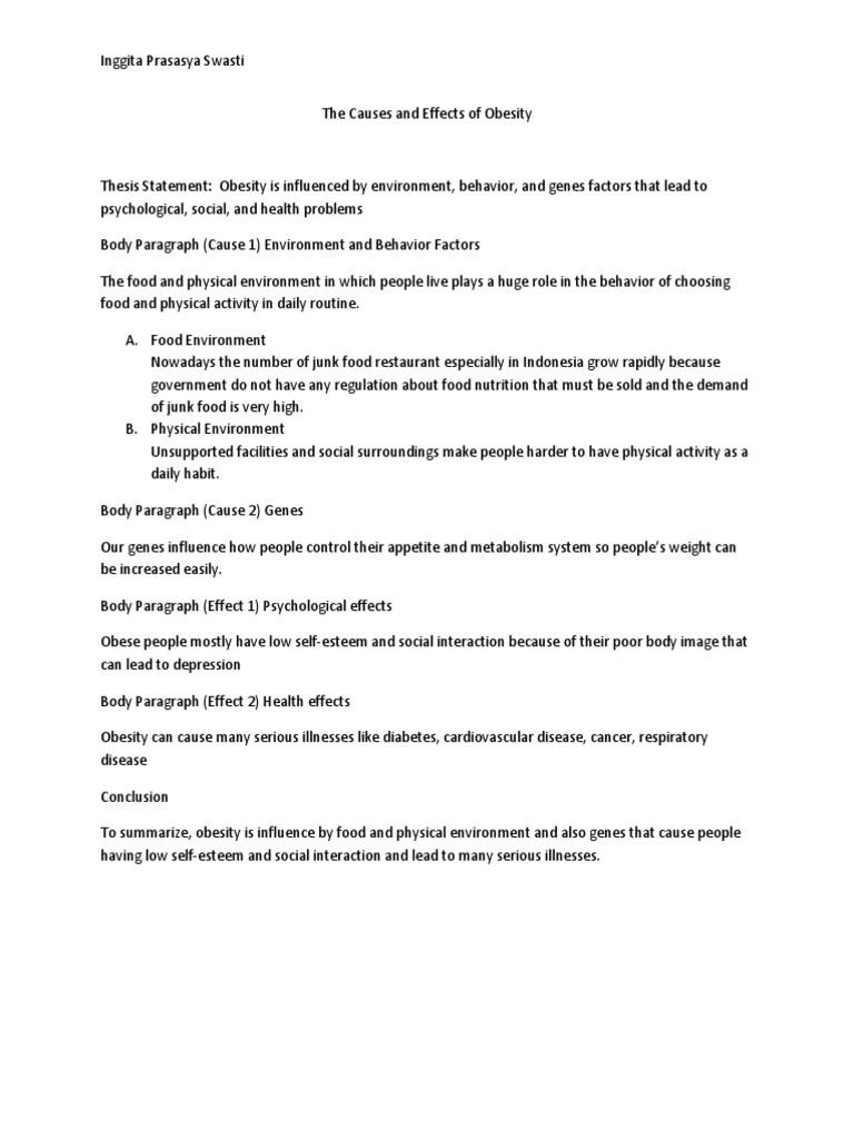 cause and effect essay on exercise
