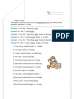 Present Tense Exercise 4