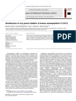 Identification of Very Potent Inhibitor of Human Aminopeptidase N (CD13) 2010 Bioorganic & Medicinal Chemistry Letters