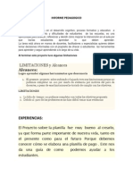 Informe Pedagogico