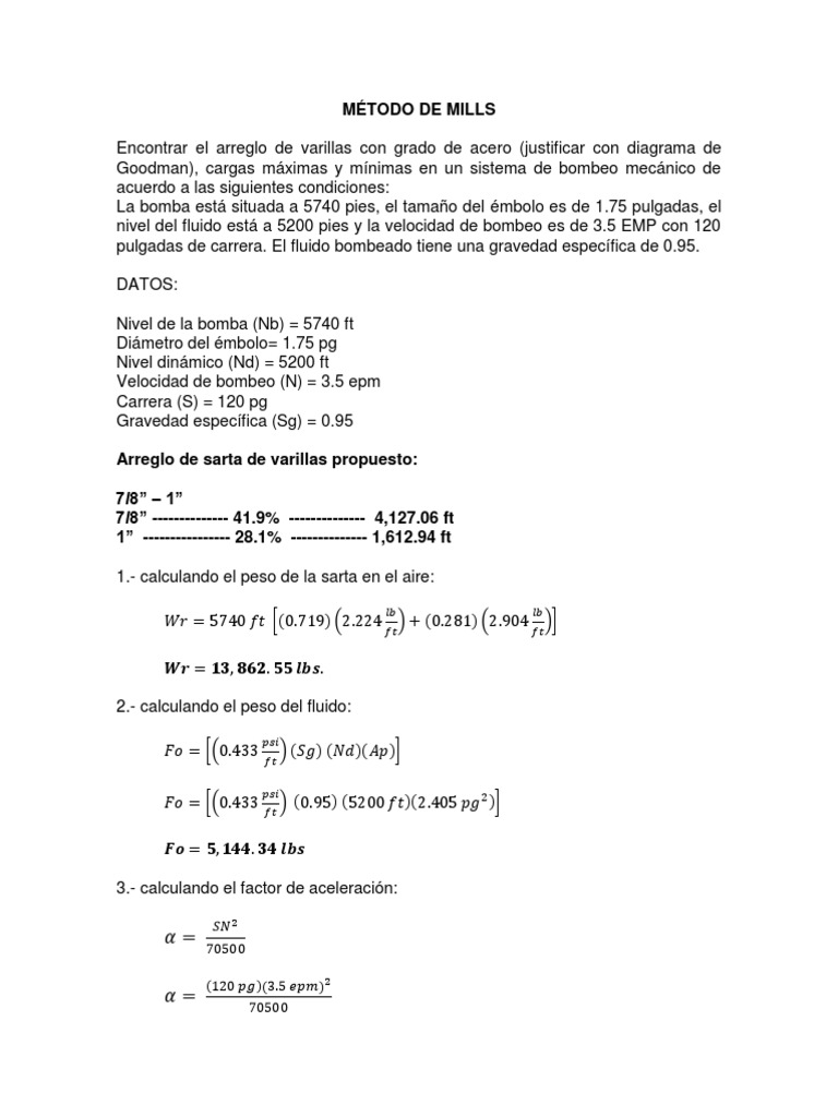 Método de Mills | PDF | Bomba | Pistón