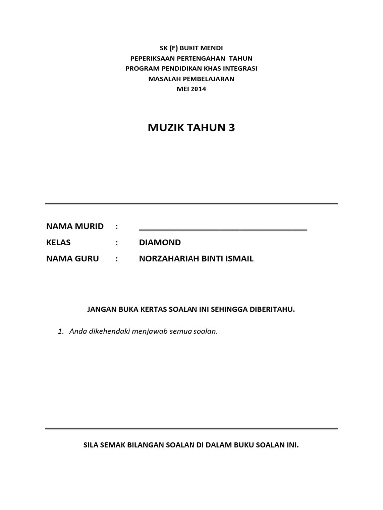 2. Pengurusan Tingkah Laku Tahun 2