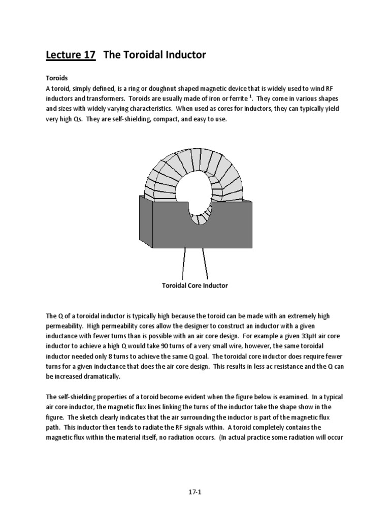 Understanding Toroidal Inductors | PDF