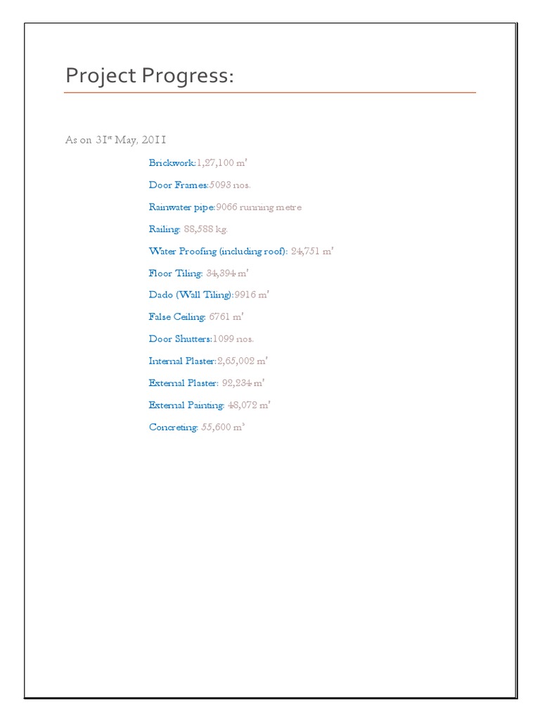 8 Project Progress | PDF