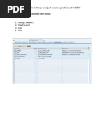 WD Table Column Settings