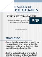 Mode of Action of Functional Appliances / orthodontic courses by Indian dental academy 	