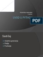 Uvod U Python - 2.vježbe PDF
