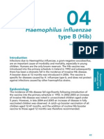 Haemophilus Influenzae: Type B (Hib)