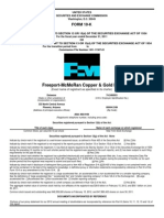 Freeport-Mcmoran Copper & Gold Inc.: Form 10-K