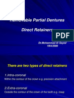 Removable Partial Dentures(Direct Retiner)