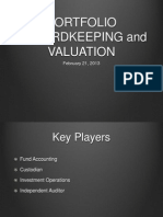 Portfolio Recordkeeping and Valuation