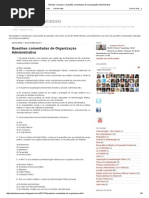 Questões Comentadas de Organização Administrativa