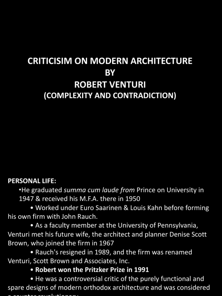 Critique of Modern Architecture | PDF | Art