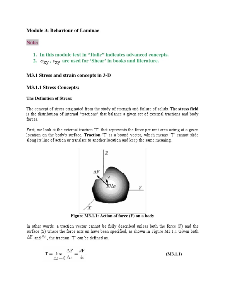 3D Stress and Strain Analysis Concepts | PDF