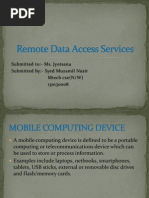 Remote Data Access