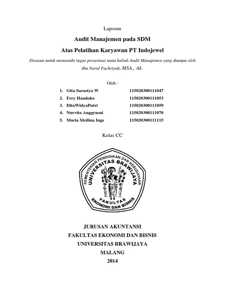 Contoh Laporan Audit Manajemen Pt Indofood Audit Kinerja