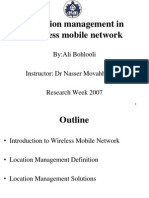Location Managementfor Wireles Mobile Networks