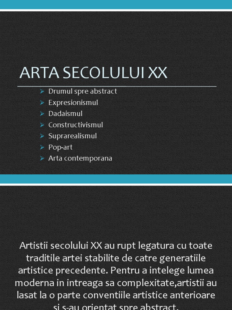 Arta Secolului Xx