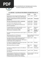 Academic Calendar 2014