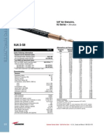 5/8" Air Dielectric, HJ Series - 50-Ohm: Attenuation and Average Power Ratings