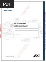 88E1111 Datasheet: Integrated 10/100/1000 Ultra Gigabit Ethernet Transceiver