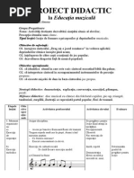 Proiect Didactic La Ed Muzica