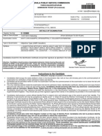 ADMISSION TICKET (Provisional) Thiruvananthapuram