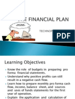 Technopreneurship Week 12 Pro Forma Financial Statements