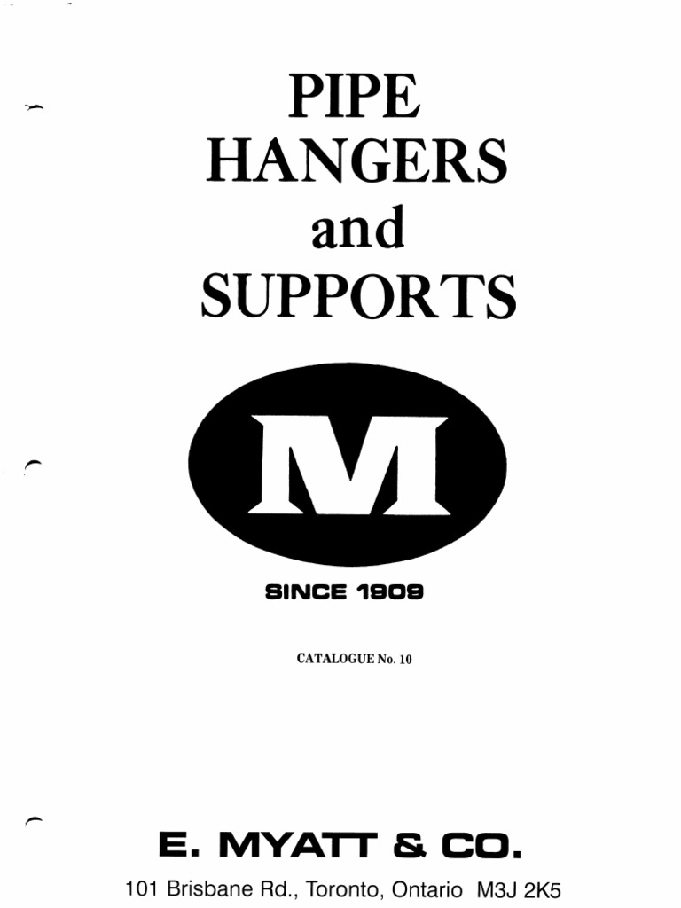 Catalogue Pipe Hangers Supports PDF Pipe (Fluid Conveyance