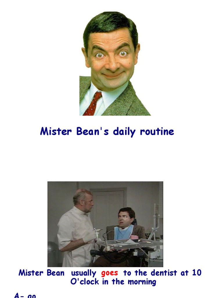 Mister Bean's Daily Routine Worksheet | PDF
