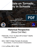 A Historic Perspective On Tornado Disasters at Schools From The National Weather Service