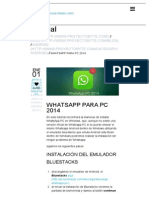 WhatsApp PC 2014 - Descarga Gratis