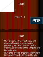 CRM Module 1: Comprehensive CRM Strategy