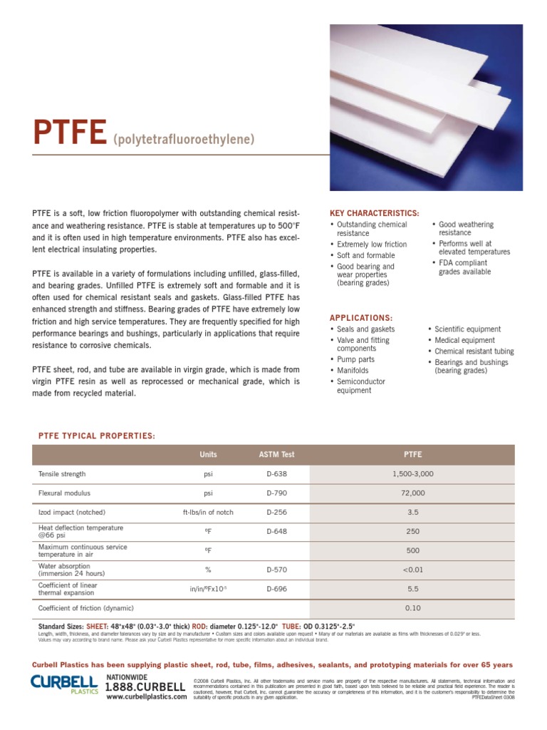 PTFE Fabric  Curbell Plastics