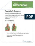 Rotator Cuff Exercises