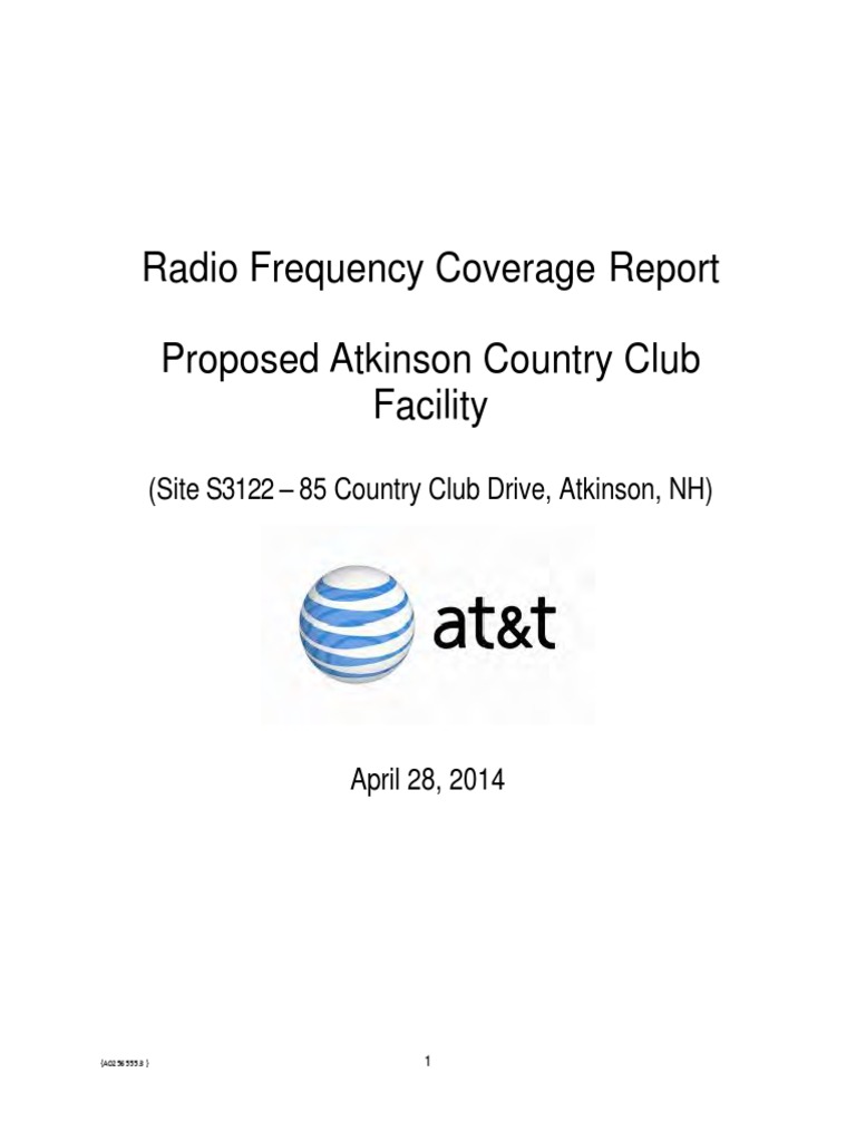 AT&T Coverage Facility Proposal in NH | PDF | At&T Mobility | Wireless