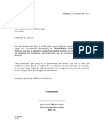 Carta de Renuncia