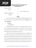 Court Order Denying Stay & Dismissing Bucklew v Lombardi