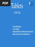 Tablets: Unit Iii