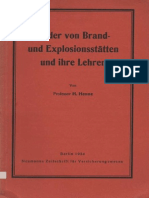 Bilder von Brand- und Explosionsstätten und Ihre Lehren - H. Henne 1934