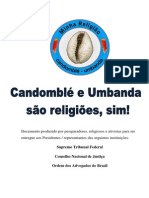 Candomblé e Umbanda São Religiões Ao STF CNJ OAB