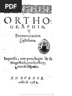 1582 - Orthographia y Pronunciacion Castellana - Juan López de ...